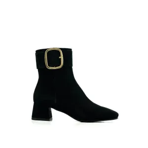 Bibi Lou Black Block Heel Boot