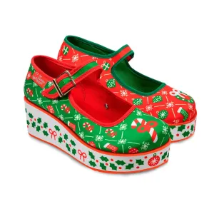 Chocolaticas® COZY CHRISTMAS Women's Mary Jane Platform