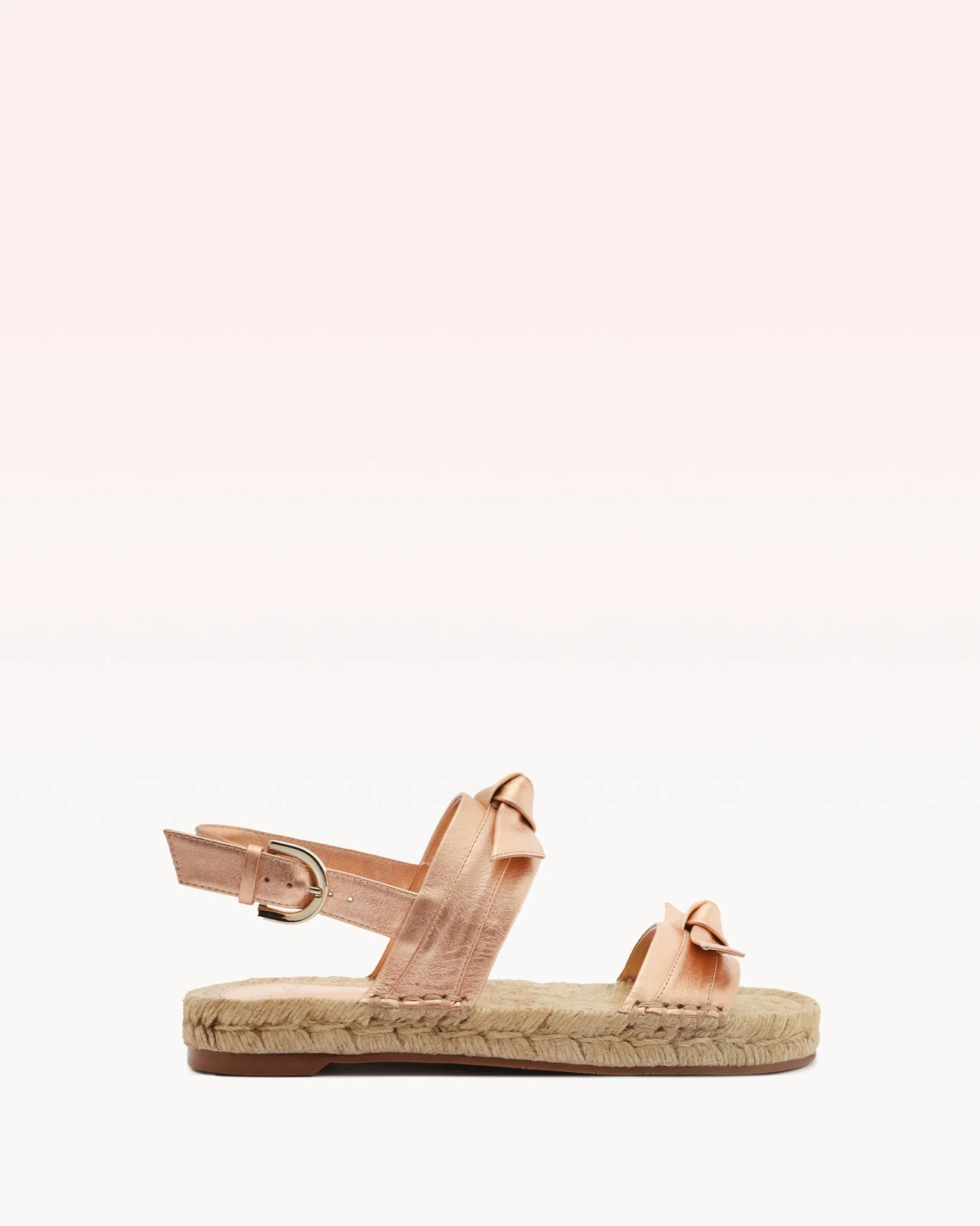 Clarita Espadrille Metallic Shell Pink