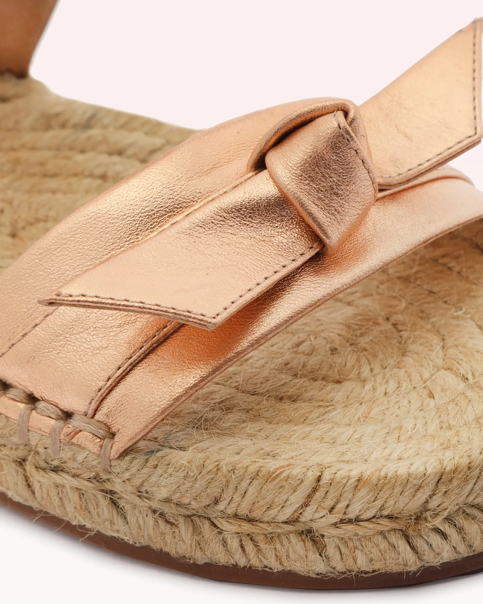 Clarita Espadrille Metallic Shell Pink