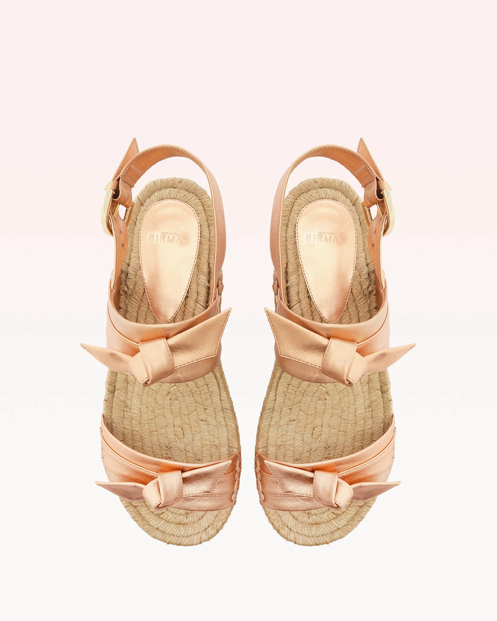 Clarita Espadrille Metallic Shell Pink