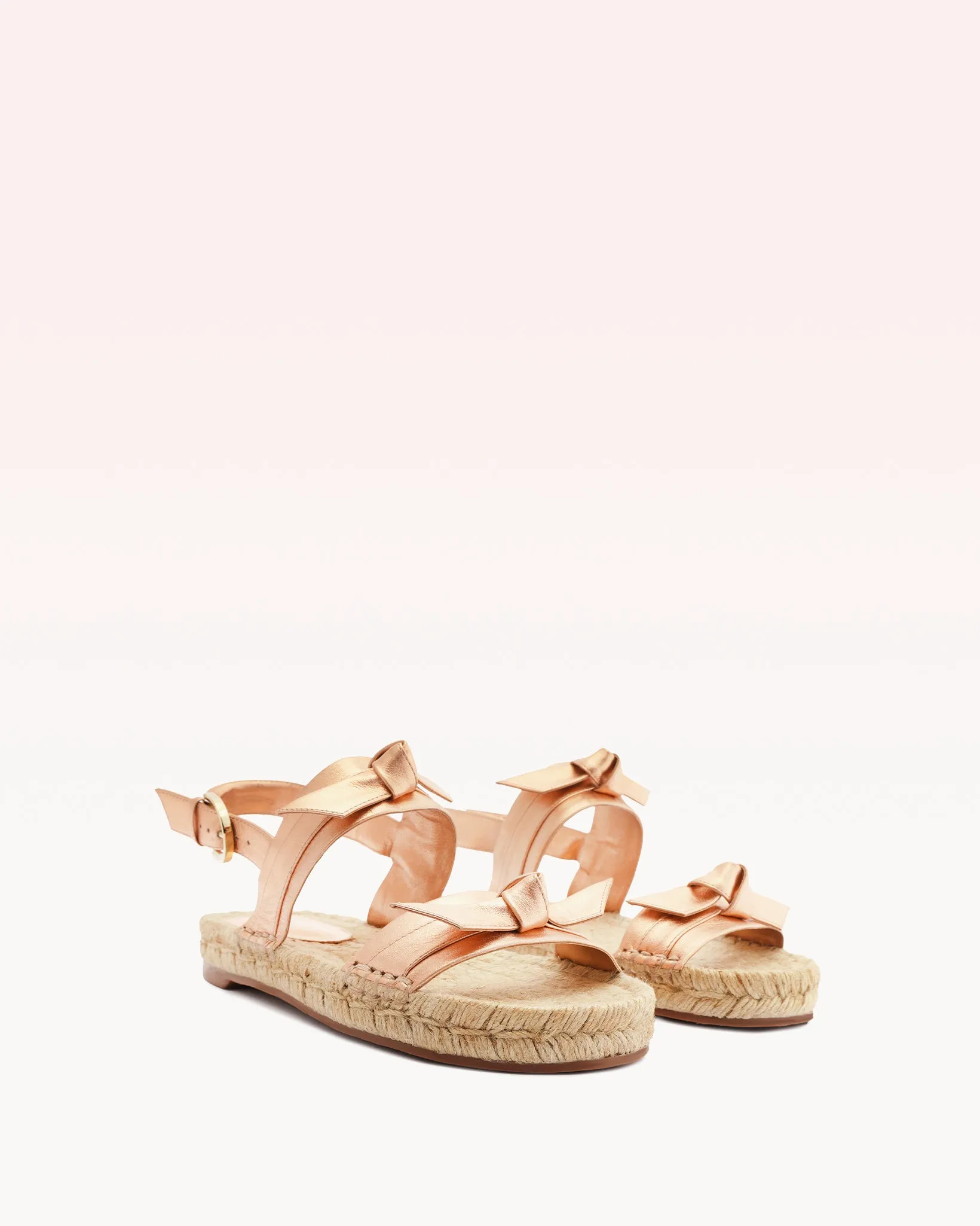 Clarita Espadrille Metallic Shell Pink