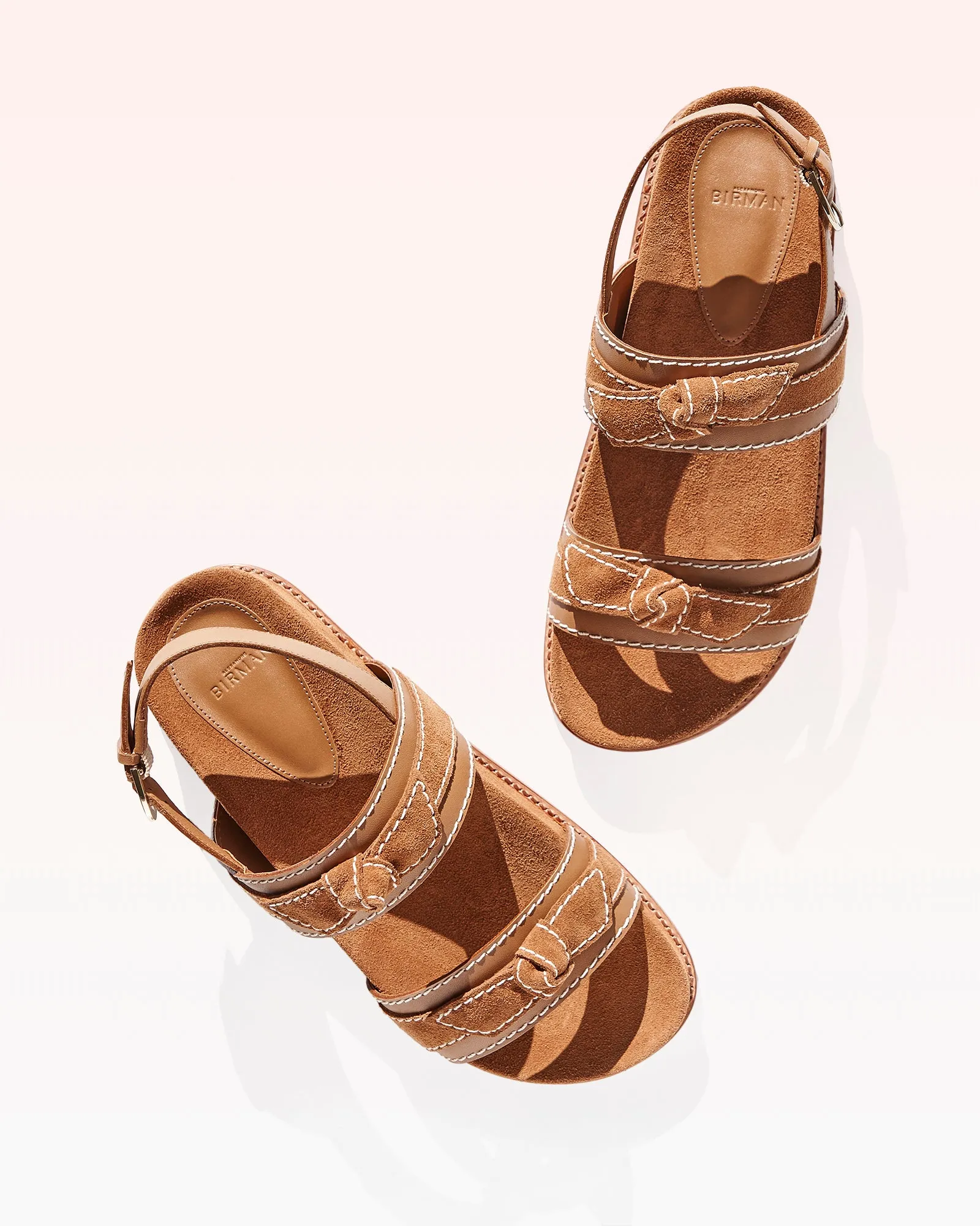 Clarita Sport Sandal Suede Cuoio