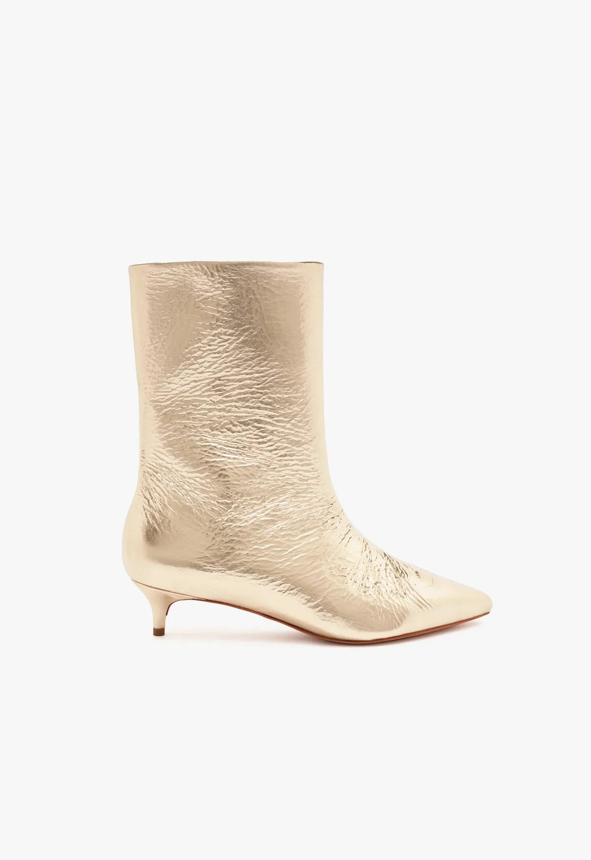 Gail Smashed Metallic Bootie