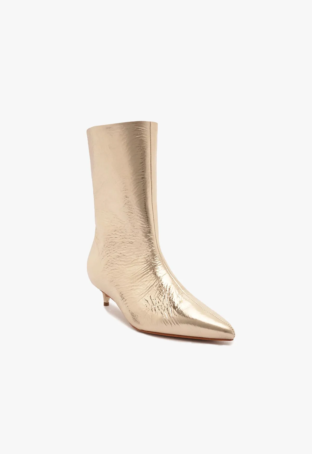 Gail Smashed Metallic Bootie