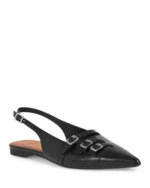 Hermine Women's Vagabond Slingback Flats in Black