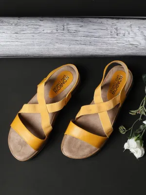 Katherine Yellow Wedge Heels