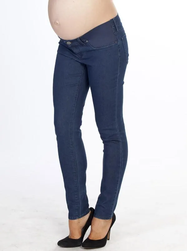 Maternity Slim Jeans in Medium Blue - XXS Only