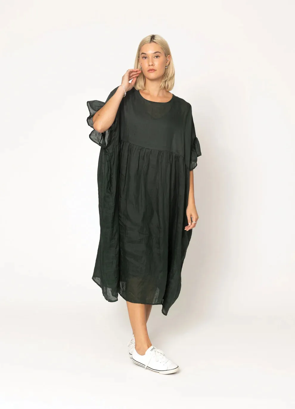 Reina Dress - Dark Green