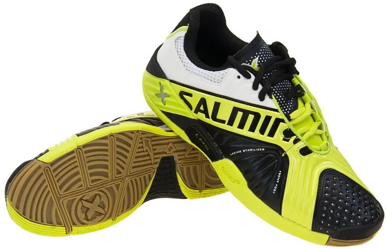 Salming X-Factor 3 Black/White/Fly Court Shoes