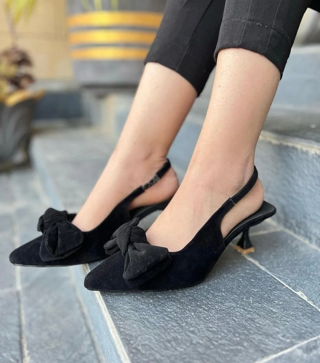 Tai knot heel (Black)