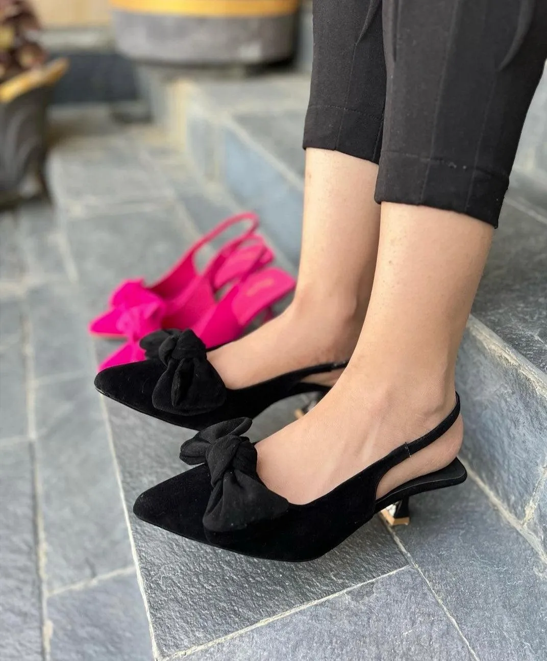 Tai knot heel (Black)