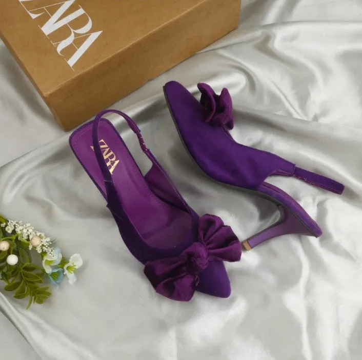 Tai knot heel (purple)