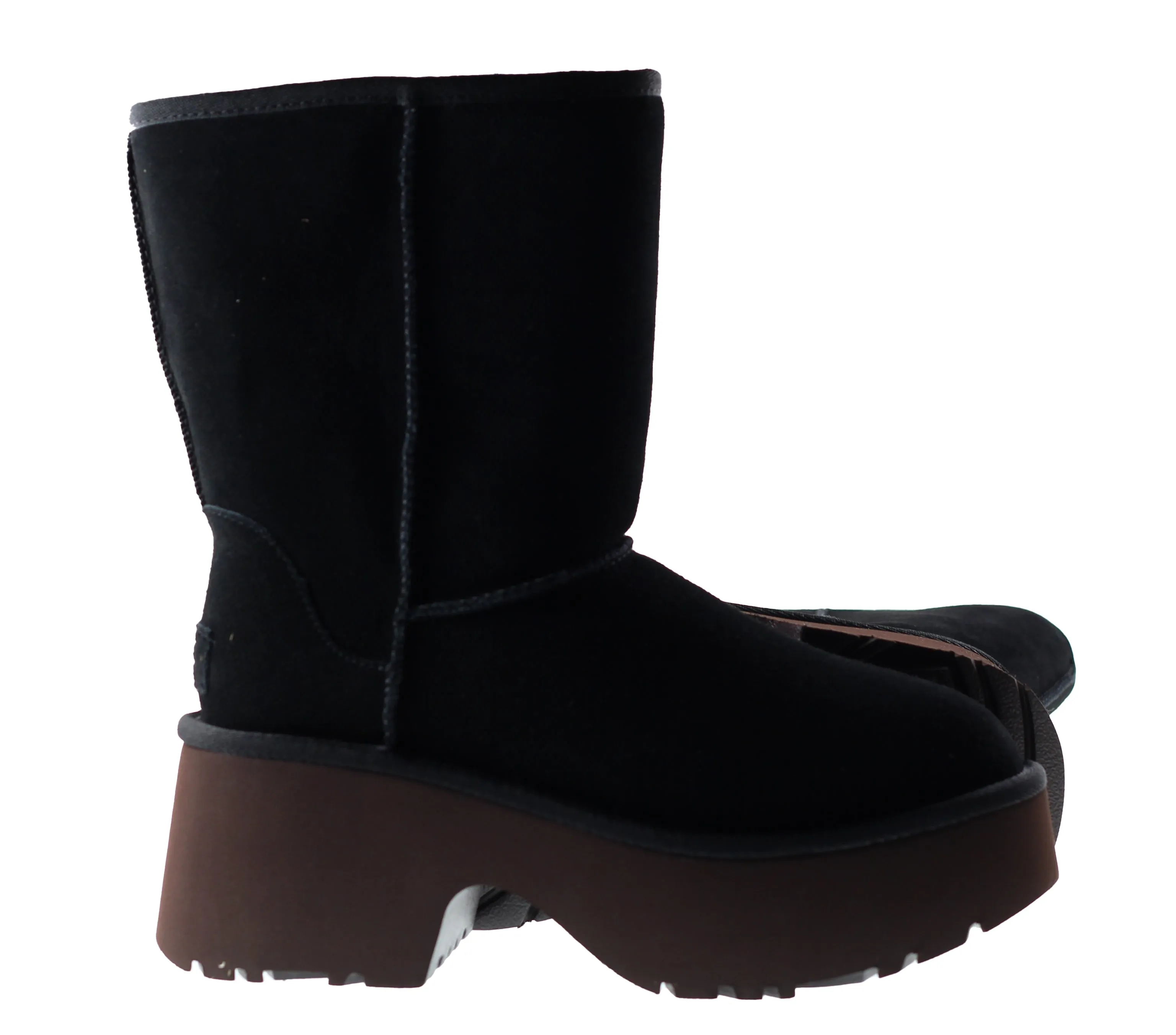 Ugg Boots Womens Classic Short New Heights Boot Black